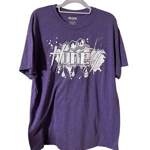 Honey tee size Large purple strengthening the people